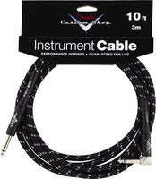 Fender Custom Shop Performance Series Cable (Straight-Right Angle) for electric guitar, bass guitar, electric mandolin, pro audio