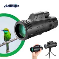 Aomekie Monocular Telescope 10x42 Compact Handhled Waterproof High Power Spotting Scope with Tripod and Carrying Bag for Adults Kids Hunting Birdwatching Golf Camping Sports and Concert