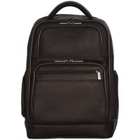 Kenneth Cole Reaction Colombian Leather Dual Compartment 15.6" Laptop Anti-Theft RFID Business Backpack, Brown