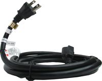 10 Ft Extension Cord Black 240 Volt | 6-20P to 6-20R | 12 AWG | 5000 Watt Power | 20 Amp | 220-250 Volt - LED Grow Light, Digital Ballast, Antminer, Servers, Data - 3 prong, 12 gauge, w/ground