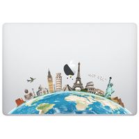Laptop Notebook Computer Sticker Decal - World map - Skins Stickers
