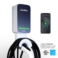JuiceBox 32 Next Generation Smart Electric Vehicle (EV) Charging Station with WiFi - 32 amp Level 2 EVSE, 25-Foot Cable, UL and Energy Star Certified, Indoor/Outdoor Use (NEMA 14-50 Plug, Black/Grey)