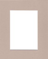 18x24 Light Tan Picture Mats with White Core Bevel Cut for 12x18 Pictures