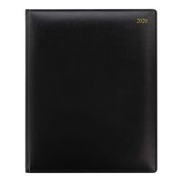 Letts 2020 Signature - Week to View Planner, Bonded, Deluxe, 10.25 x 8.25 inches, Black (C38YIBK-20)