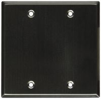 Seismic Audio SA-PLATE15 Stainless Steel Blank Gang Wall Plate