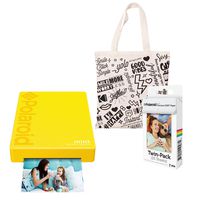 Polaroid Mint Pocket Printer (Yellow) Starter Kit with Tote Bag