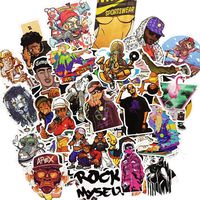 Laptop Stickers for Band[100PCS], Rock and Roll Waterproof Stickers for Water Bottles Computer Skateboard Snowboard Stereo Bike Phone Case Luggage, Fashion Music Dancing Hiphop Decals Gift for Teens