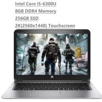 Premium HP EliteBook 1040 G3 14" 2K QHD Touchscreen (2560x1440) Business Laptop (Intel Core i5-6300U, 8GB DDR4 Memory, 256GB SSD) HDMI, Bang & Olufsen, WiFi AC, Bluetooth, Type-C Windows 7 or 10 Pro