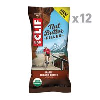 Clif Nut Butter Filled - Organic Snack Bars - Maple Almond Butter Flavor - (1.76 Ounce Protein Snack Bars, 12 Count)