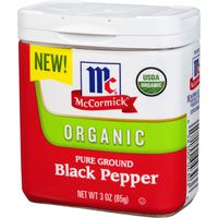 McCormick Ground Organic Black Pepper, 3 oz