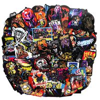 Superheros Laptop Stickers Cute Cartoon Computer The Avengers Thanos Vinyl Sticker Waterproof Bike Skateboard Luggage Decal Graffiti Patches Decal 108pcs (1)