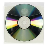 Smead Self-Adhesive Poly CD/DVD Pocket, Clear, 10 per Pack (68144)