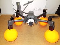 Thekkiinngg Water Mod Emergency Water Landing Drone Accessories Fluorescent Neon Orange Edition Compatible with Parrot Anafi (Orange Neon)