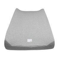 Burt's Bees Baby - Changing Pad Cover, 100% Organic Cotton Changing Pad Liner for Standard 16" x 32" Baby Changing Mats (Heather Grey Solid Color)