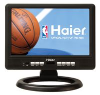 Haier HLT10 10-Inch Handheld TV, Black
