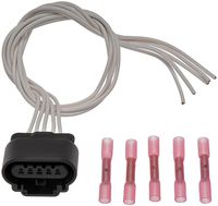 APDTY 116687 Wiring Harness Pigtail Connector 5-Wire Taillight or Backup Camera Rainier SSR Trailblazer GMC Envoy Ascender Olds Bravada Saab 9-7x (Replaces PT1555, PT-1555, 88953146, 15355207)