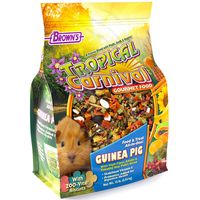 F.M. Brown's Tropical Carnival Gourmet Guinea Pig Food with Alfalfa and Timothy Hay Pellets - Vitamin-Nutrient Fortified Daily Diet