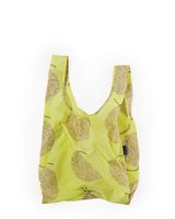BAGGU Standard Reusable Shopping Bag, Ripstop Nylon Grocery Tote or Lunch Bag, Yubari Melon