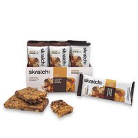 SKRATCH LABS Anytime Energy Bar, Chocolate Chip and Almonds, (12 pack single serving) Natural, Low Sugar, Gluten Free, Vegan, Kosher, Dairy Free
