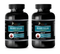 Heart Health Supplements - Blood Sugar Support 600 MG - Cardiovascular Health - zinc and Vitamin c Supplement - 2 Bottles 120 Capsules