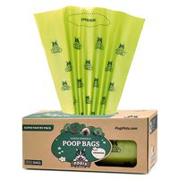 Pogi's Poop Bags - 500 Unscented Dog Poop Bags for Yards - Leak-Proof, Earth-Friendly Poop Bags for Dogs (Single Large Roll)