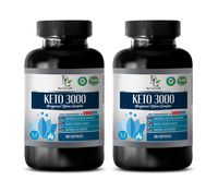 Energy Supplements for Exercise - Keto 3000MG - EXOGENOUS Ketone Complex - Zero CARBOHYDRATES - Keto Advanced Weight Loss Pills - 2 Bottles 120 Capsules