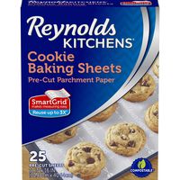 Reynolds Cookie Baking Sheets Non-Stick Parchment Paper, 25 Sheet, 4 Count (100 Total)