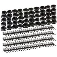 NoCry 150-pc Cable Management Kit - includes 50 Black Reusable Cable Ties and 100 Adjustable Length Adhesive Cable Clips