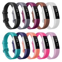 Henoda Compatible with Fitbit Alta/Fitbit Alta HR Bands, Small 10 Color Soft Replacement Band Adjustable Sport Strap Compatible for Fitbit Alta/Fitbit Alta HR/Fitbit Ace Fitness Wristbands