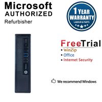 Refurbished HP EliteDesk 800 G1 Desktop Intel Core i5 4570 3.2Ghz 4GB DDR3 RAM 500GB Hard Drive Windows 7
