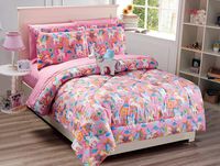Linen Plus Full Size 8pc Comforter Set for Girls Unicorn Pink Blue Purple Orange Yellow New