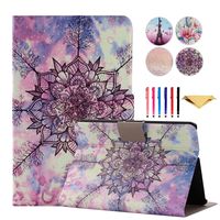 Kindle Fire HDX 7 Case - Monstek Ultra Slim Lightweight Leather Smart Stand Cover Case with Auto Sleep / Wake Function Flip Protective Cover for Fire HDX 7 2013,Milky Tree