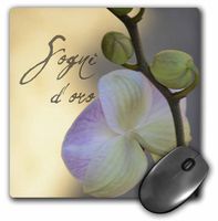 3dRose LLC 8 x 8 x 0.25 Inches Mouse Pad,"Sogni Doro" Orchid Flower (mp_42792_1)
