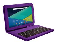 Prestige ELITE A10QL - 10.1-inch QuadCore Android 5.0 Lollipop Tablet with Keyboard Case included Touch screen - Purple