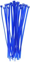 Morris 20625 Fluorescent Nylon Cable Tie with 50-Pound Tensile Strength, 8-Inch Length, Blue, 100-Pack