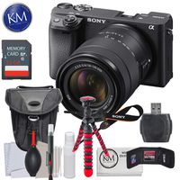 Sony a6400 Mirrorless Digital Camera Bundles (A6400 w/ 18-135mm Lens, Essential Kit)