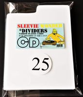 Dividers / 25 pc + 1 Free dj Magnet/CD - Index Tabbed Strong White Plastic Cards