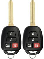 KeylessOption Keyless Entry Remote Car Fob Ignition Key for Toyota Camry with G Chip HYQ12BDM (Pack of 2)