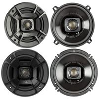 Polk Audio - A Pair of DB652 6.5" Coaxial and A Pair of DB522 5.25" Speakers - Bundle Includes 2 Pair