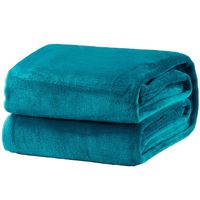 Bedsure Fleece Blanket Twin Size Teal Lightweight Throw Blanket Super Soft Cozy Microfiber Blanket