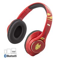 Iron Man Bluetooth Headphones with Microphone Voice Activation and Bonus Aux Cable (Iron Man)