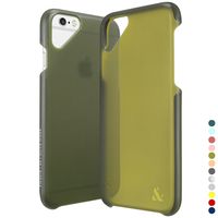 AMBER & ASH Ultra Slim Case Compatible with iPhone 6 & iPhone 6s (4.7 inch), 2-Layer Protection Anti-Shock Anti-Slip Semi-Transparent Case (2014-2015) [Olive Moss Military Green]