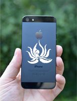 Zen Flower White Iphone Ipad Macbook Decal Skin Sticker Laptop