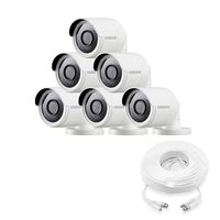 Samsung Wisenet SDC-89440BB-6PK - 4MP Weatherproof Bullet Camera (6-Pack) Compatible with SDH-C85100BF