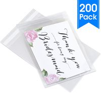 Pack It Chic - 4" X 6" (200 Pack) Clear Resealable Cellophane Cello Bags - Fits 4X6 Prints, Photos, A1 Cards, Envelopes - Self Seal (More Sizes Available)
