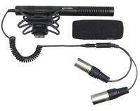 ALZO Stereo XLR Adapter Cord with AZDEN Stereo Microphone for Camcorders