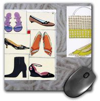 3dRose LLC 8 x 8 x 0.25 Inches Mouse Pad, Not Enough Shoes (mp_13961_1)