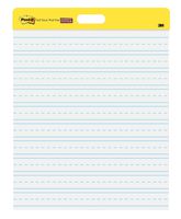 Post-it Super Sticky Wall Easel Pad, 20 x 23 Inches, 20 Sheets/Pad, 1 Pad (566PRL), Portable White Primary Ruled Premium Self Stick Flip Chart Paper, Rolls For Portability, Hangs with Command Strips