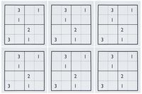 3dRose Sudoku - Greeting Cards, 6 x 6 inches, set of 6 (gc_18690_1)