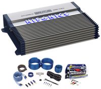 Hifonics BXX1200.1D 1200 Watt RMS Mono Car Amplifier Class D+Amp Kit+Capacitor